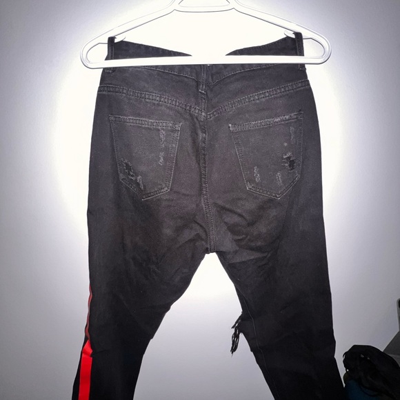 American Bazi - Black jeans with red lines on the side - Size Small - Picture 7 of 7